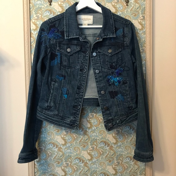 Anthropologie Pilco Sequined Denim Jacket - Picture 2 of 7